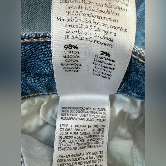 Mother Superior The Insider Ankle Chew Distressed Jeans Size 28 destroyed Bills - Picture 7 of 10